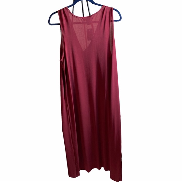 Ashley Stewart Maxi Dress Maroon Sz 18/20 NWT - Picture 5 of 10